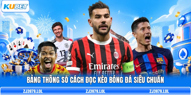 Bảng thông số cách đọc kèo bóng đá siêu chuẩn
