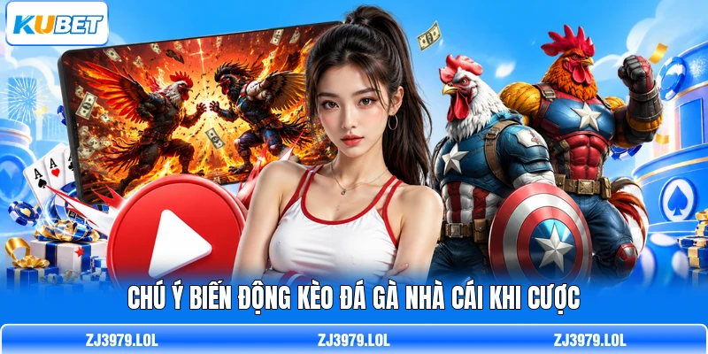 Chú ý biến động kèo đá gà nhà cái khi cược